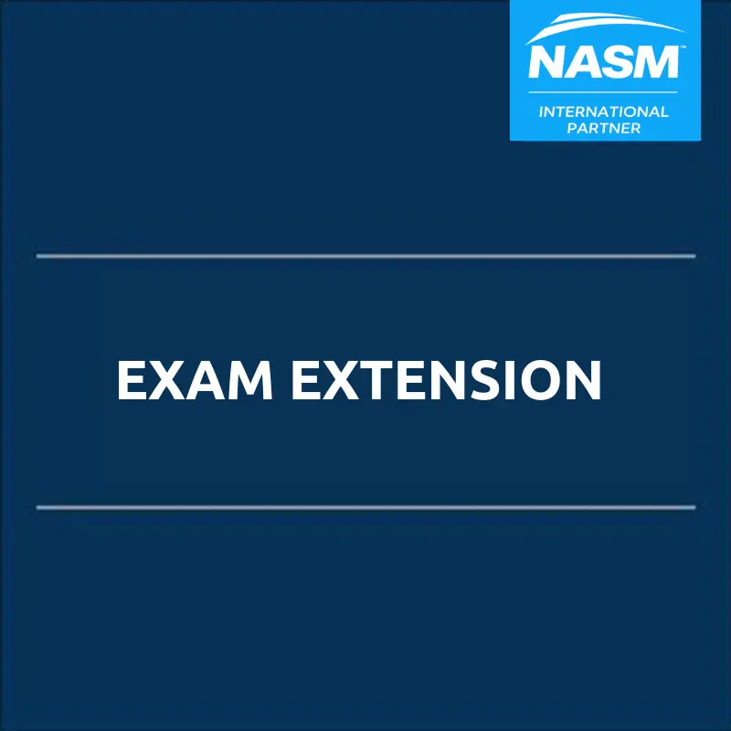 NASM exam extension and certification renewal package